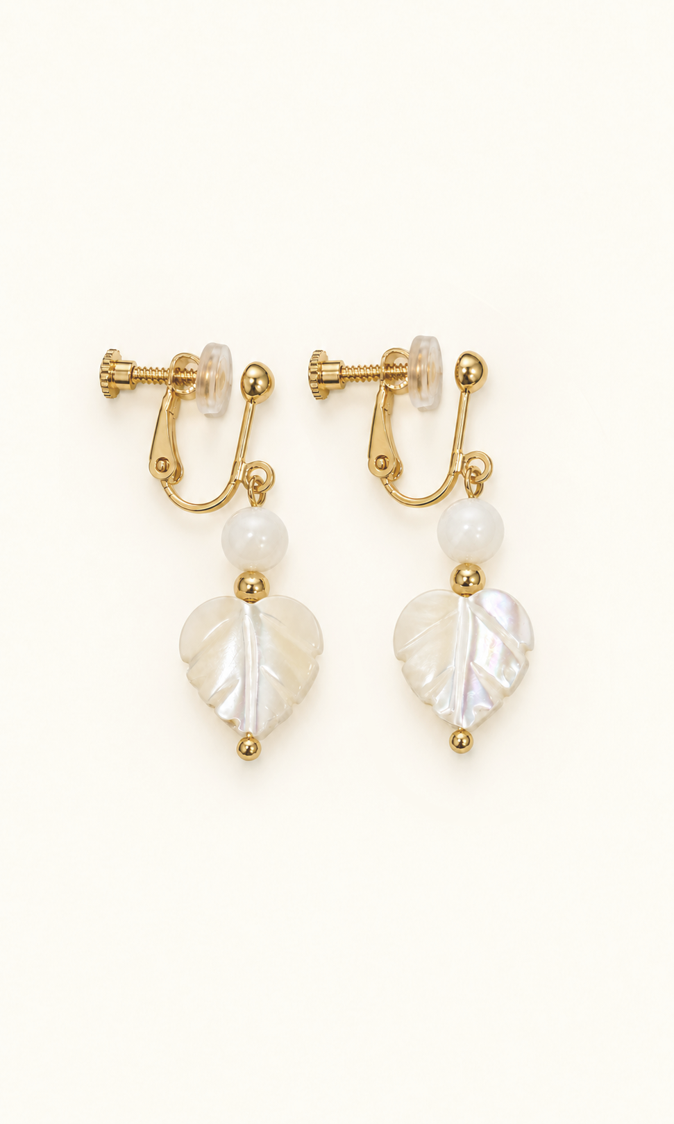Simple Leaf 18k Clip-on